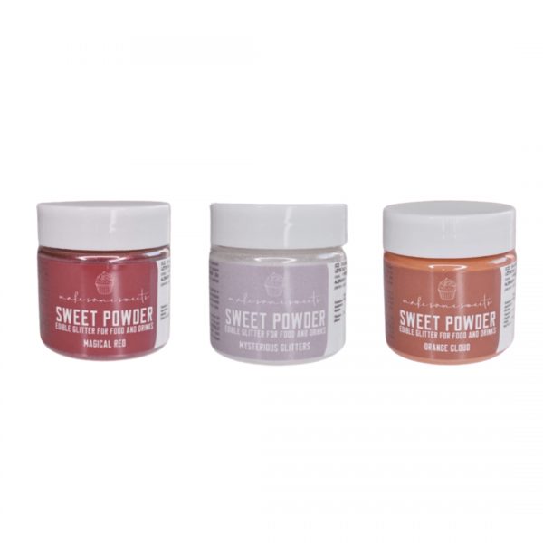 Red Mysterious Orange Glitters Trio